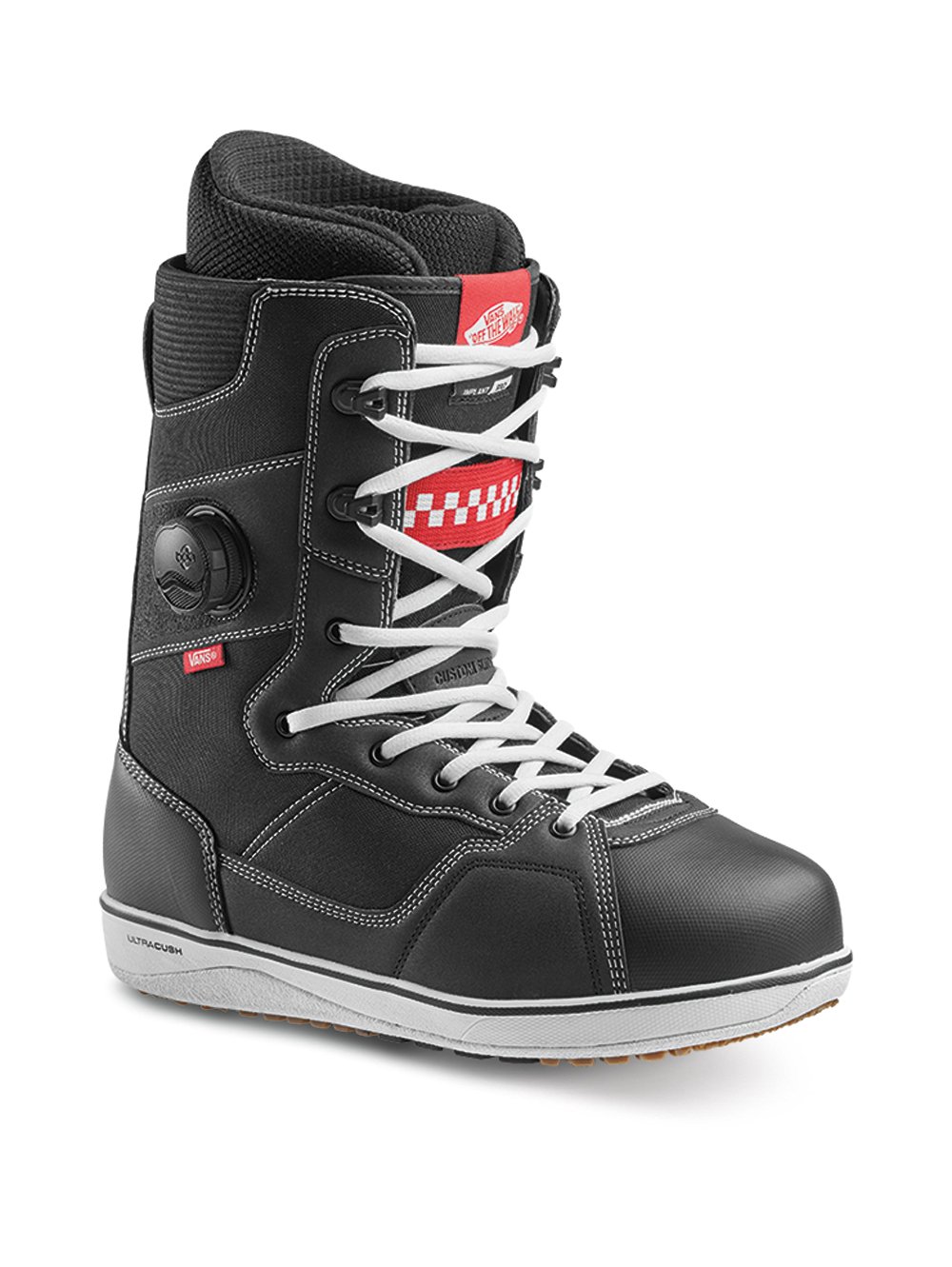 Vans Implant Pro Men's Snowboard Boots, Black/White, 2019