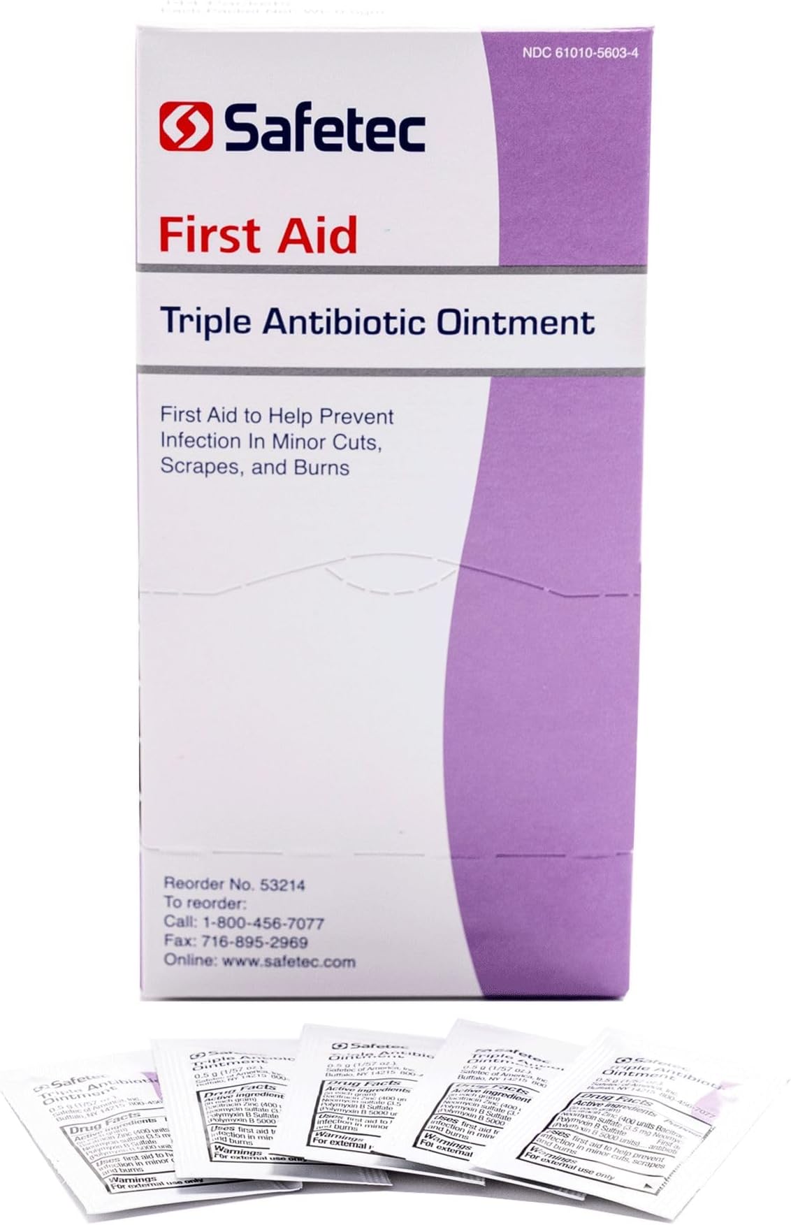 Water-Jel 2120 Bacitracin Zinc Triple Antibiotic Ointment, 0.5gm Packet (Pack of 144)