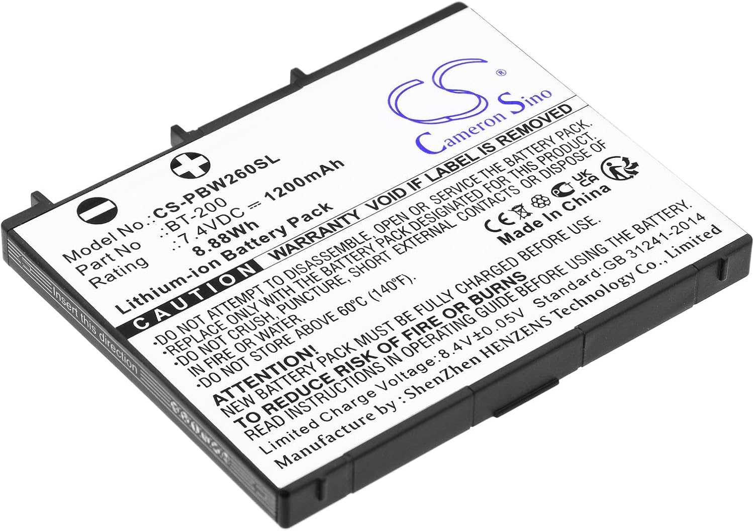 VINTRONS 1500mAh Battery For Sony XDR-DS12iP