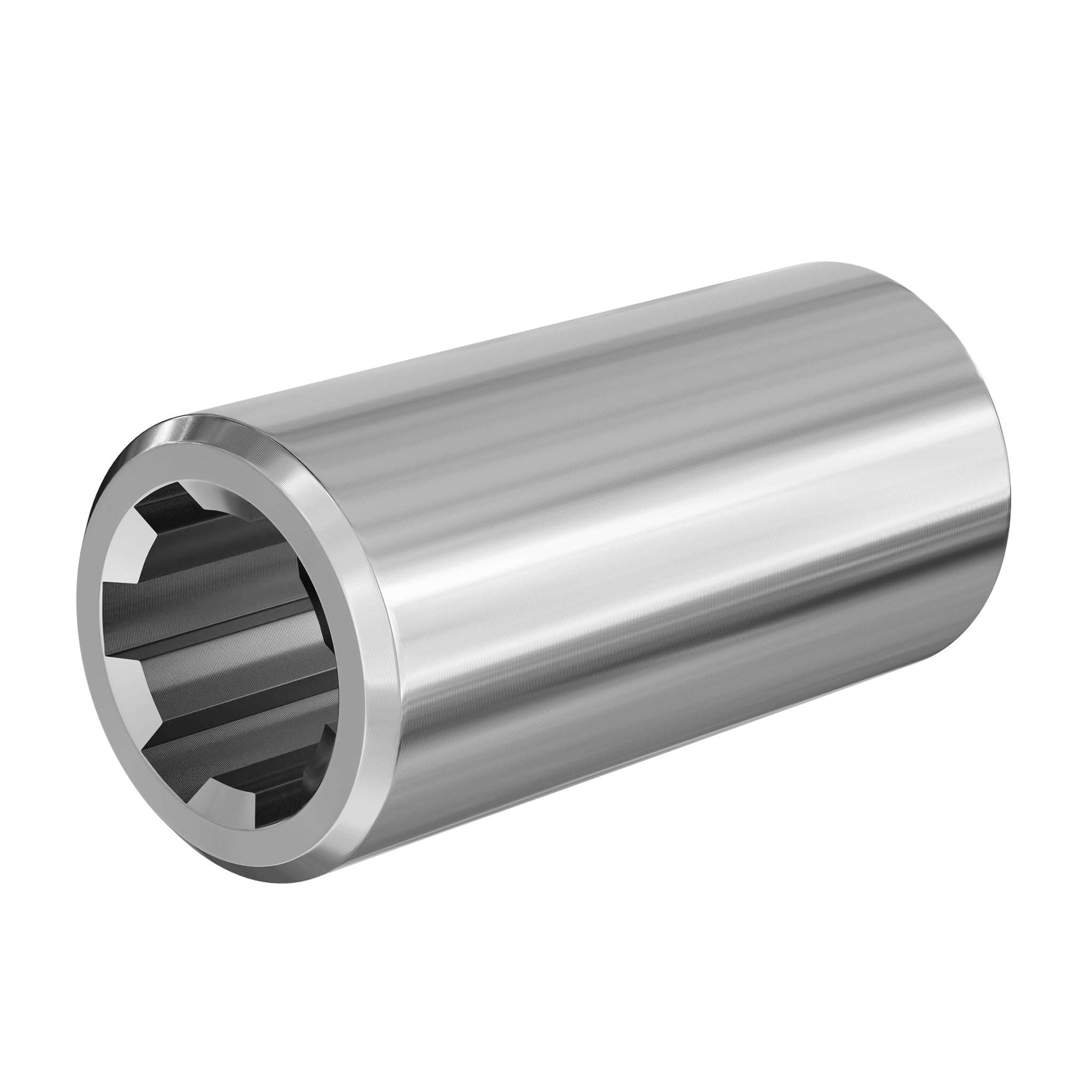 WilTec Manchon pour Arbre de Transmission Arbre cannelé Type B 100 mm 1 3/8" 6 Dents 6 Rainures Tracteur