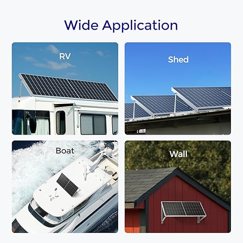 Miniatura 6 de Renogy Soportes de montaje en panel solar ajustables de 50 pulgadas con patas de inclinación plegables en cualquier superficie plana para RV, techo,