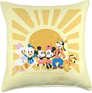 Disney Mickey and Friends People Who Feel Like Sunshine Throw Pillow
