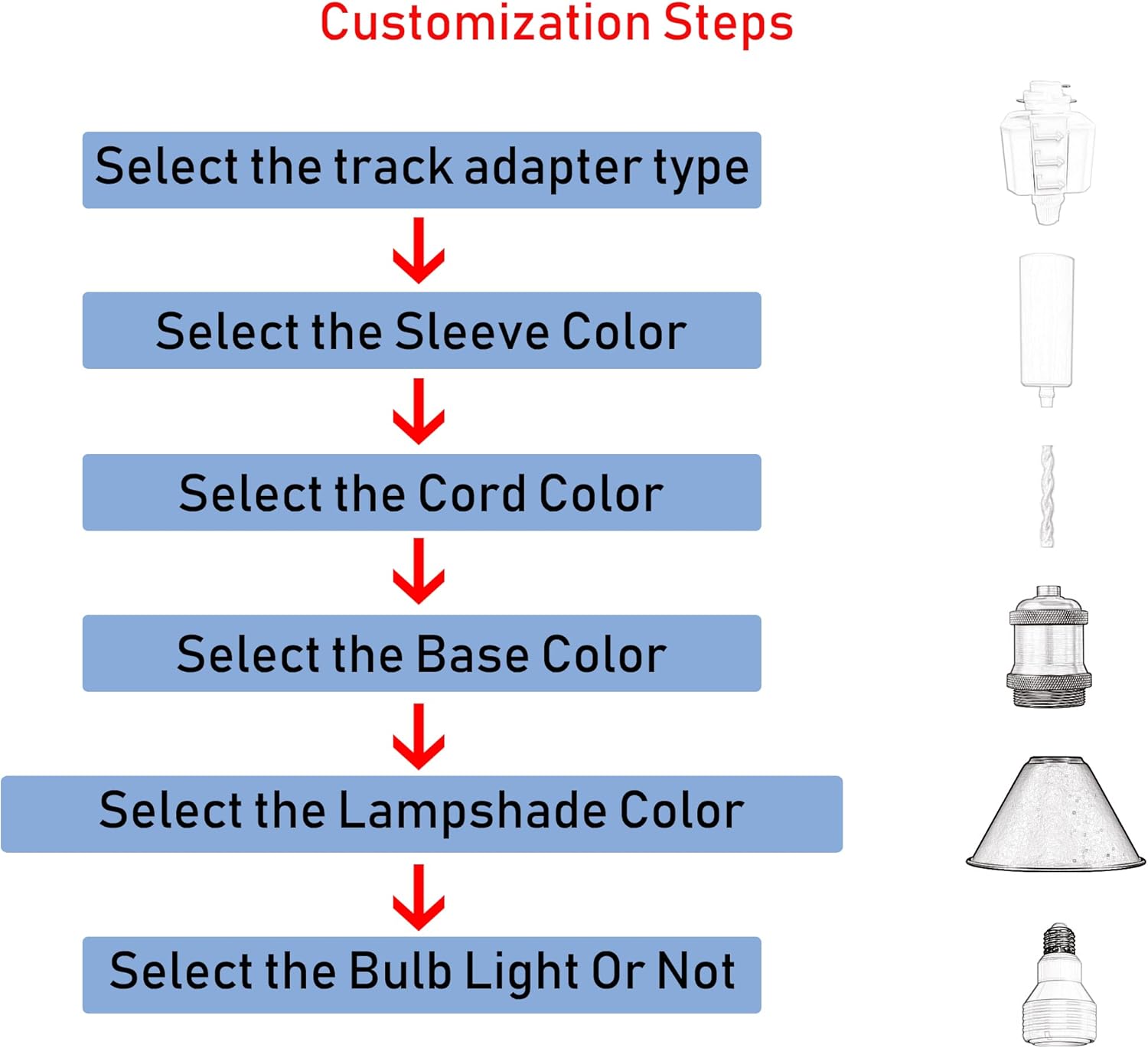 2Pcs Customized Track Pendant Light Adjusted Cord Freely E26 Base Simple Style Hanging Light for Farmhouse Kitchen Sink Dinning Room