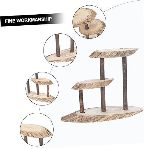Miniatura 4 de DECHOUS Estante de madera para gato, árbol trepador, decoración de boda, maceta de jardín, maceta elevadora, estante de madera para flores, estuche,