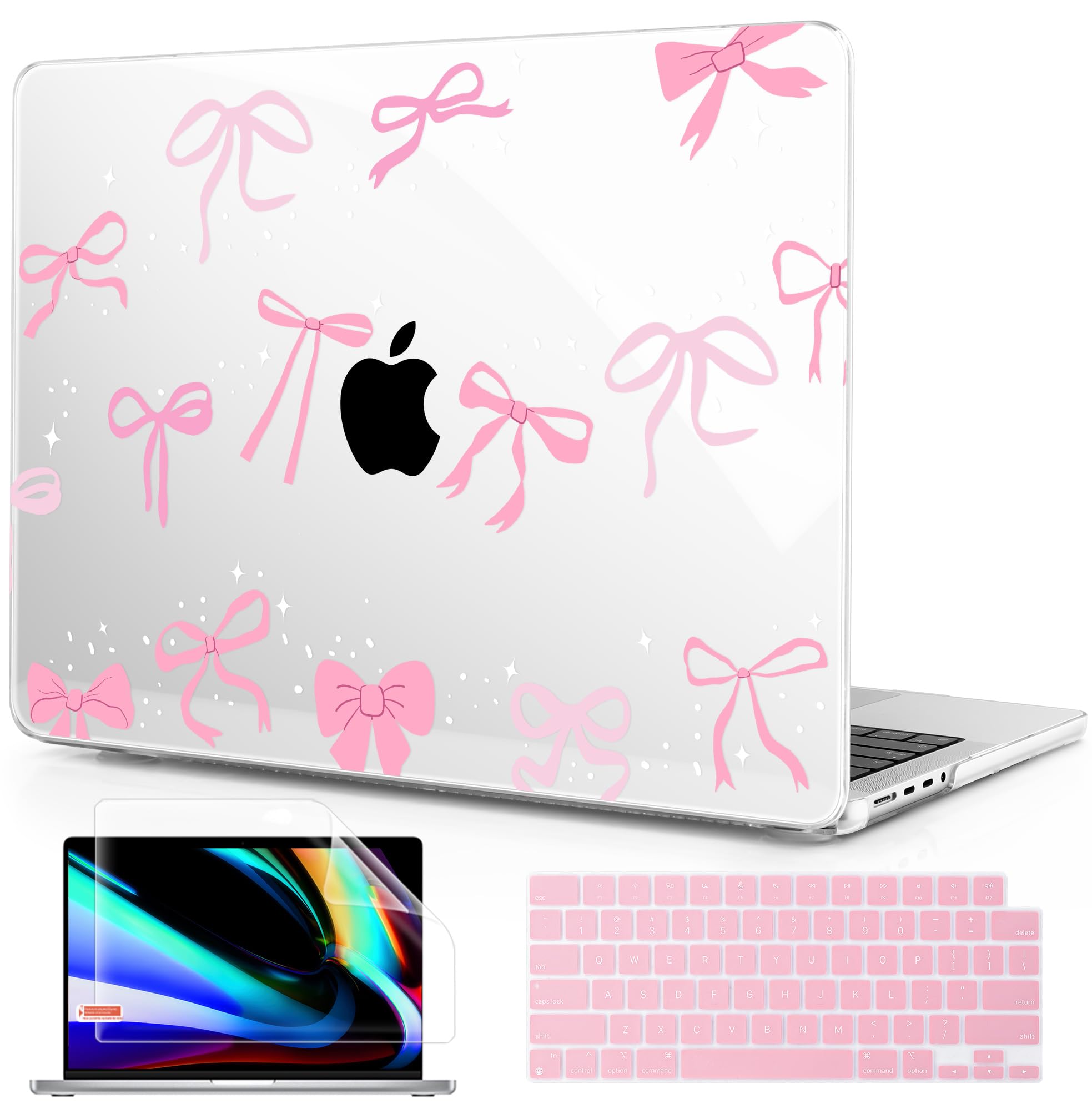 ICEKEE for MacBook Pro 14 inch M5 2026 2025-2021 Release M5 M4 M3 M2 M1, A3427 A3426 A3434 A3112 A3401, Plastic Hard Shell Case & Keyboard Cover &