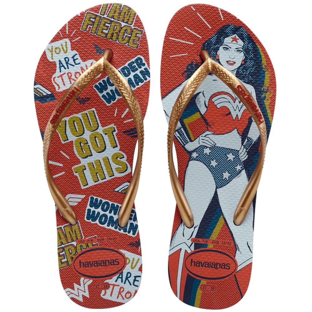 Havaianas Slim Heroinas Women FlipFlop Navy Blue 3.5/4 UK