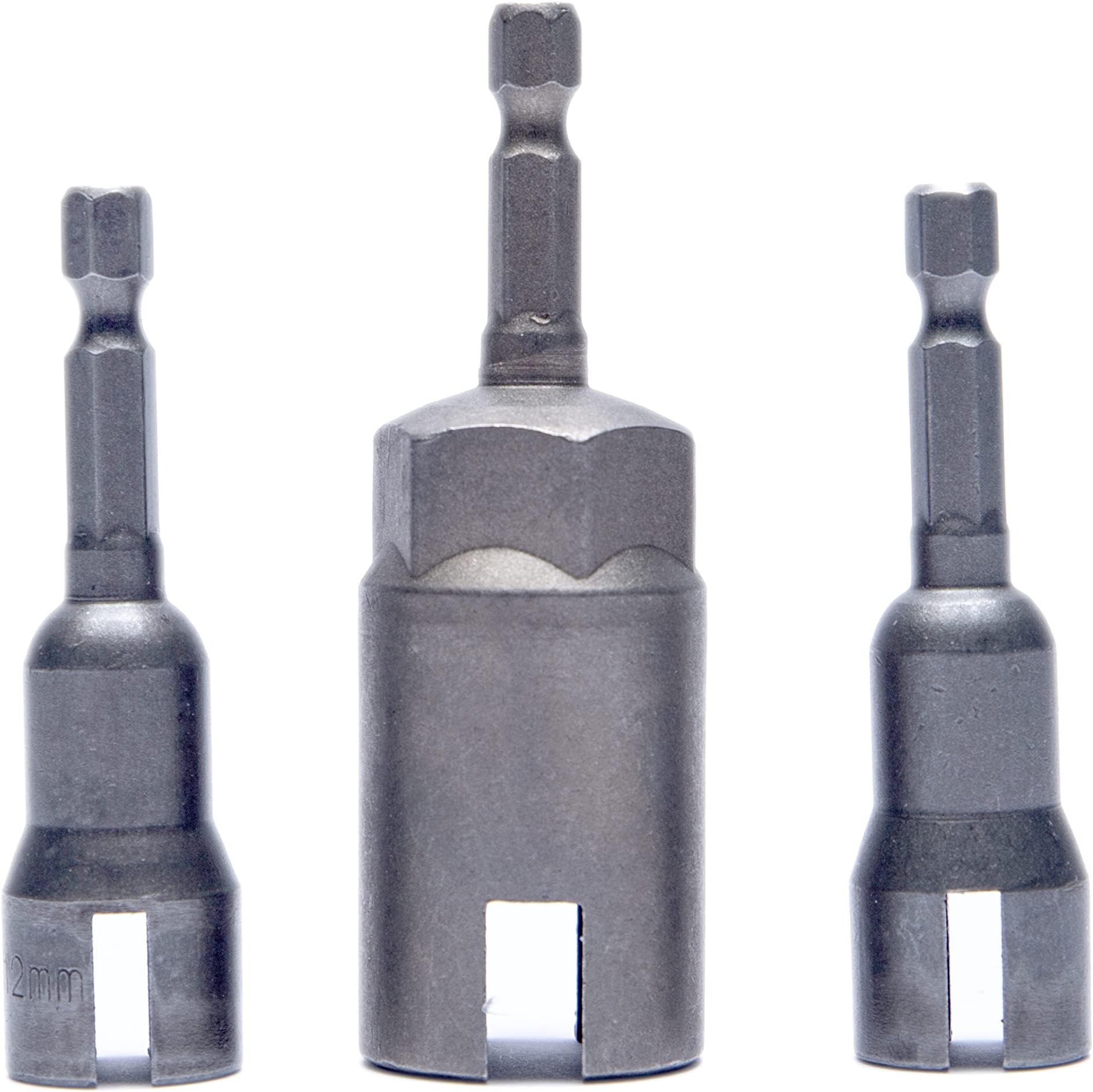 PANOVOS 3pcs Power Wing nut Driver Set,Slotted Wing Nuts Drill Bit