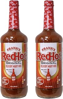 George’s Beverage Company Frank’s Red Hot Original Bloody Mary Mix - 1L Bottle - Gluten Free, All Natural Mixer
