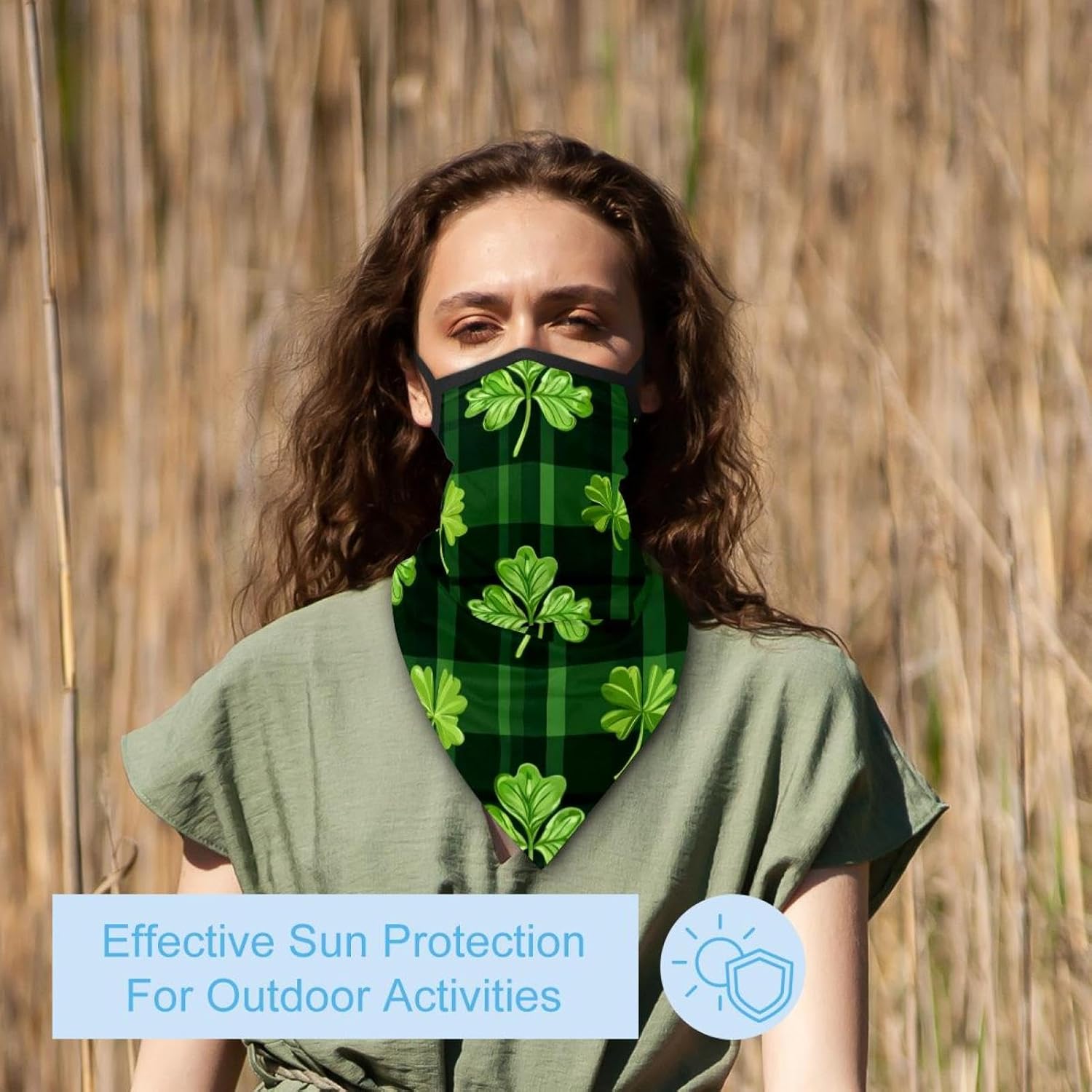 4 Pieces Easter Painted Eggs Neck Gaiter Bandana Face Mask, Sun Cooling Scarf Gator Cover Head for Men Women