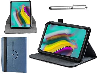 Navitech Blue Case with 360 Rotational Stand & Stylus Compatible with DUODUOGO 10" Tablet