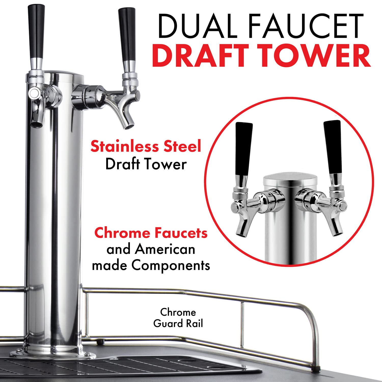 Kegco Keg Dispenser on Fridge.com - View 3