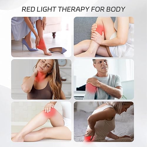Miniatura 4 de Terapia de luz roja para cuerpo con trípode, 180 LED mejorado dispositivo de terapia de luz infrarroja con chip 3 en 1, lámpara de luz roja profunda