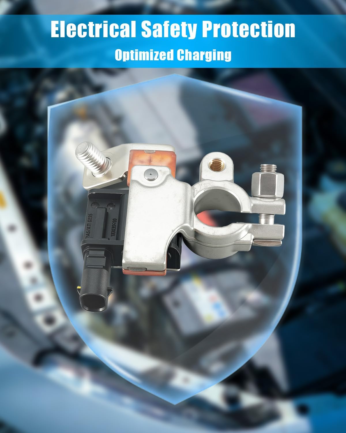 Battery Negative Sensor Fit for Chevrolet Impala LS LT LTZ 2.5L L4 Gas Flex 2015-2019, Replace 22859019