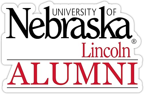 Nebraska Cornhuskers - Imán de exalumnos cortado con láser de 4 pulgadas