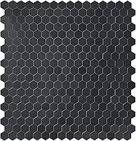 Vista 12 de Protector contra salpicaduras de acero inoxidable hexagonal despegar y pegar, azulejos de pared autoadhesivos de aluminio despegar y pegar