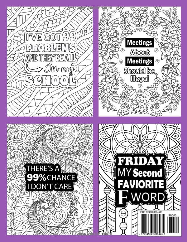 Principal Coloring Book: A Funny and Relatable Appreciation Week Gifts for Principals image 3