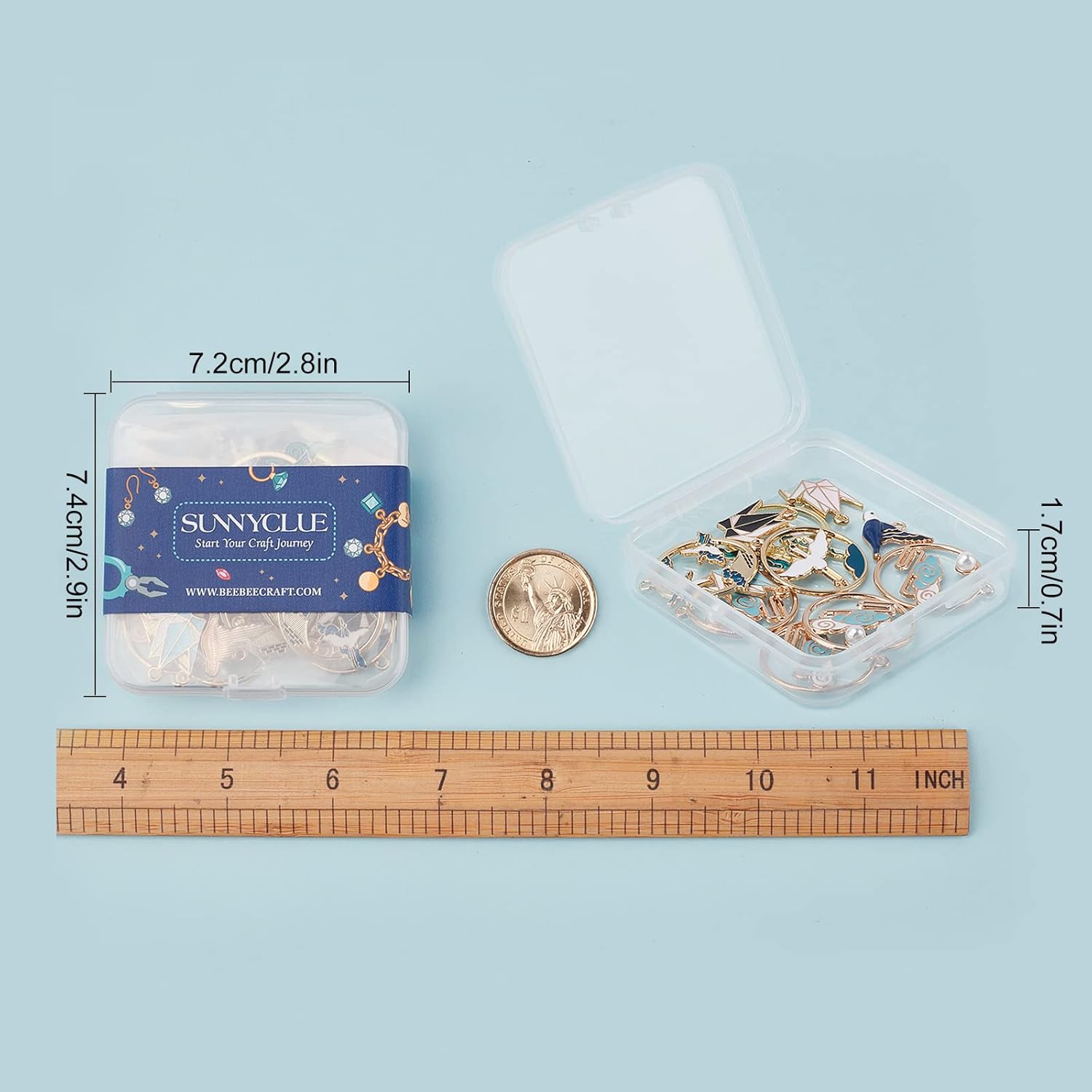 SUNNYCLUE 1 Box 32Pcs 8 Style Bird Charms Paper Crane Charms Animal Alloy Enamel Dangle Flat Round Pendants for Jewelry Making Charms DIY Christmas Necklace Bracelet Earring Supplies Accessories - Image 7