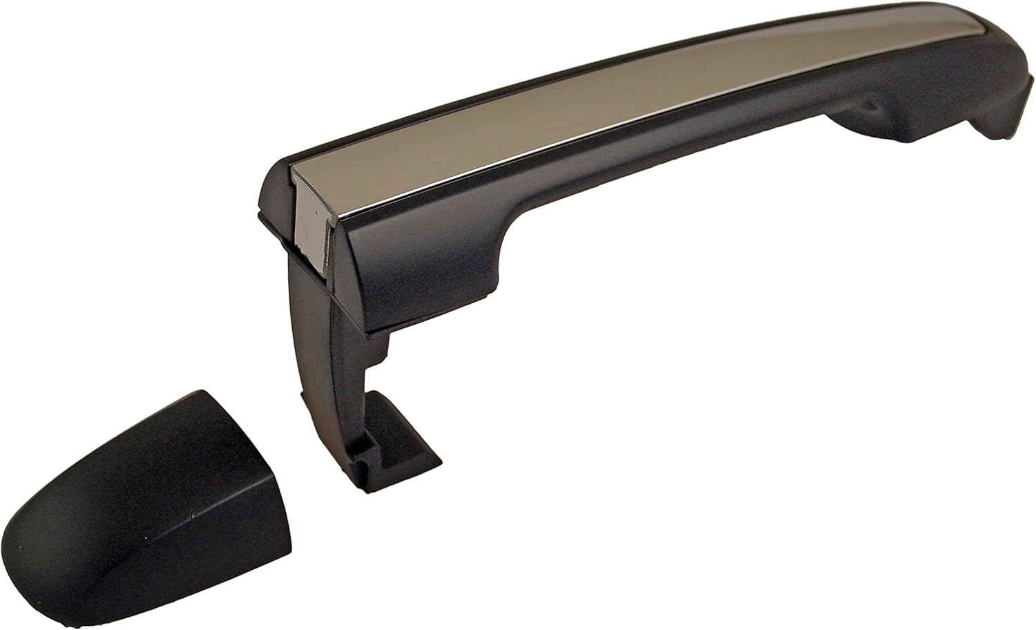 Dorman 79823 Front Passenger Side Exterior Door Handle Compatible with Select Hyundai Models, Black Handle with Chrome Insert