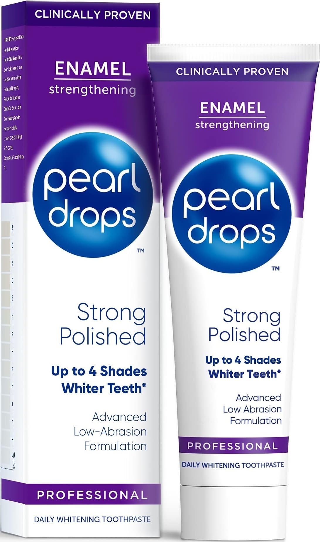 Pearl Drops Strong Polished White Toothpaste, Mint Flavour, 75ml