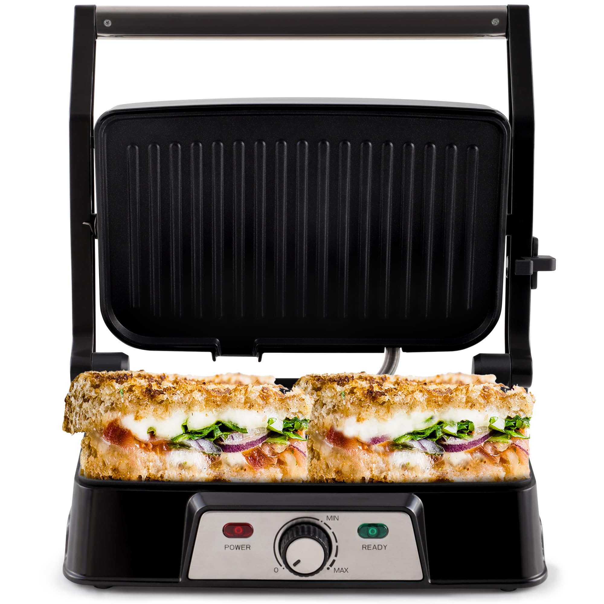700W Panini Maker - Black