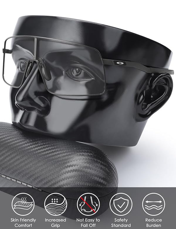 BLAZERBUCK Sock Kits Earsocks & Nosepieces for Oakley Sutro TI OO6013 Eyeglasses - Black by BLAZERBUCK - Image 3
