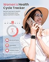 Vista 7 de Reloj inteligente para mujeres y hombres Fitness: 1.85 "Reloj inteligente con 30 días+duración de la batería hace/recibe llamada, frecuencia Negro