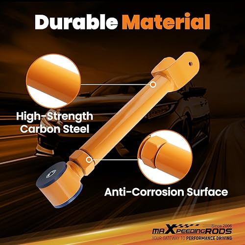 Miniatura 2 de maXpeedingrods Brazos de control superiores delanteros ajustables para Jeep Wrangler TJ 1997-2006, Cherokee XJ 1986-2001, Grand Cherokee ZJ WJ