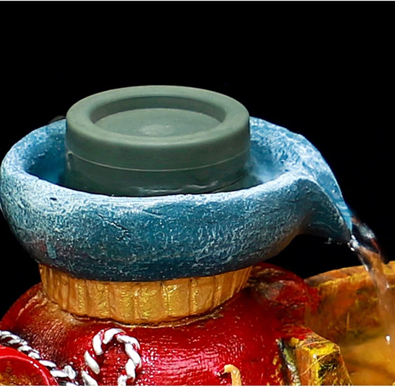 Tabletop Fountain Resin Tabletop Fountains Lucky Feng Shui Wheel Desktop Fountain Home Office Wealth Decoration Opening Housewarming Gift Desktop Fountain