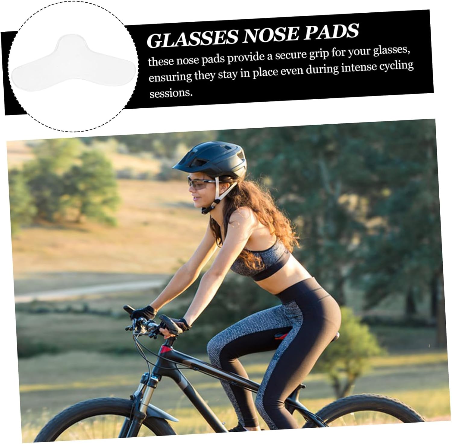 Cycling Nose Support Pads Comfortable Glasses Nose Cushions Slip Eyewear Accessories Compatible with