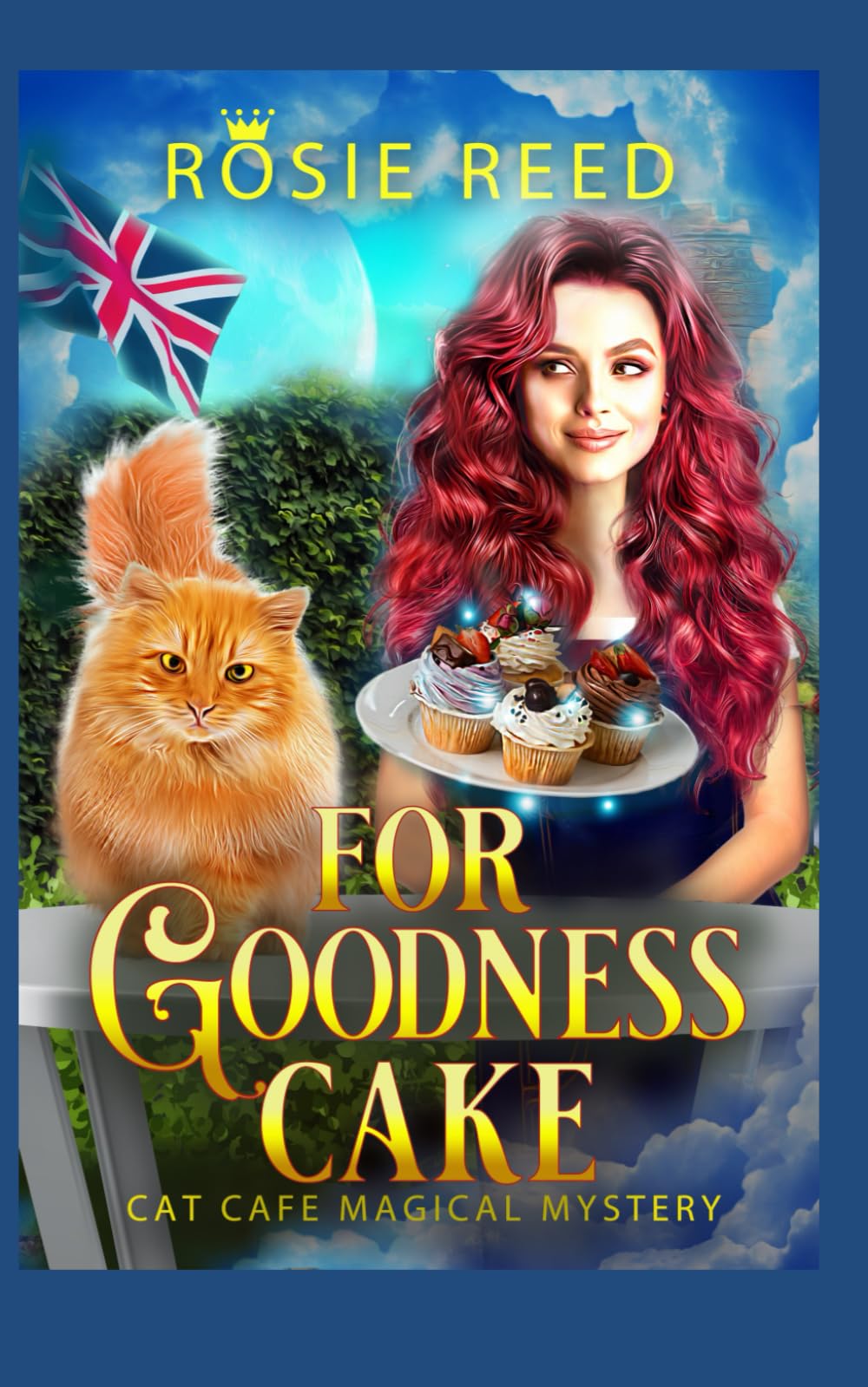 For Goodness Cake: A Paranormal Cozy Mystery (Cat Cafe Magical Mystery)