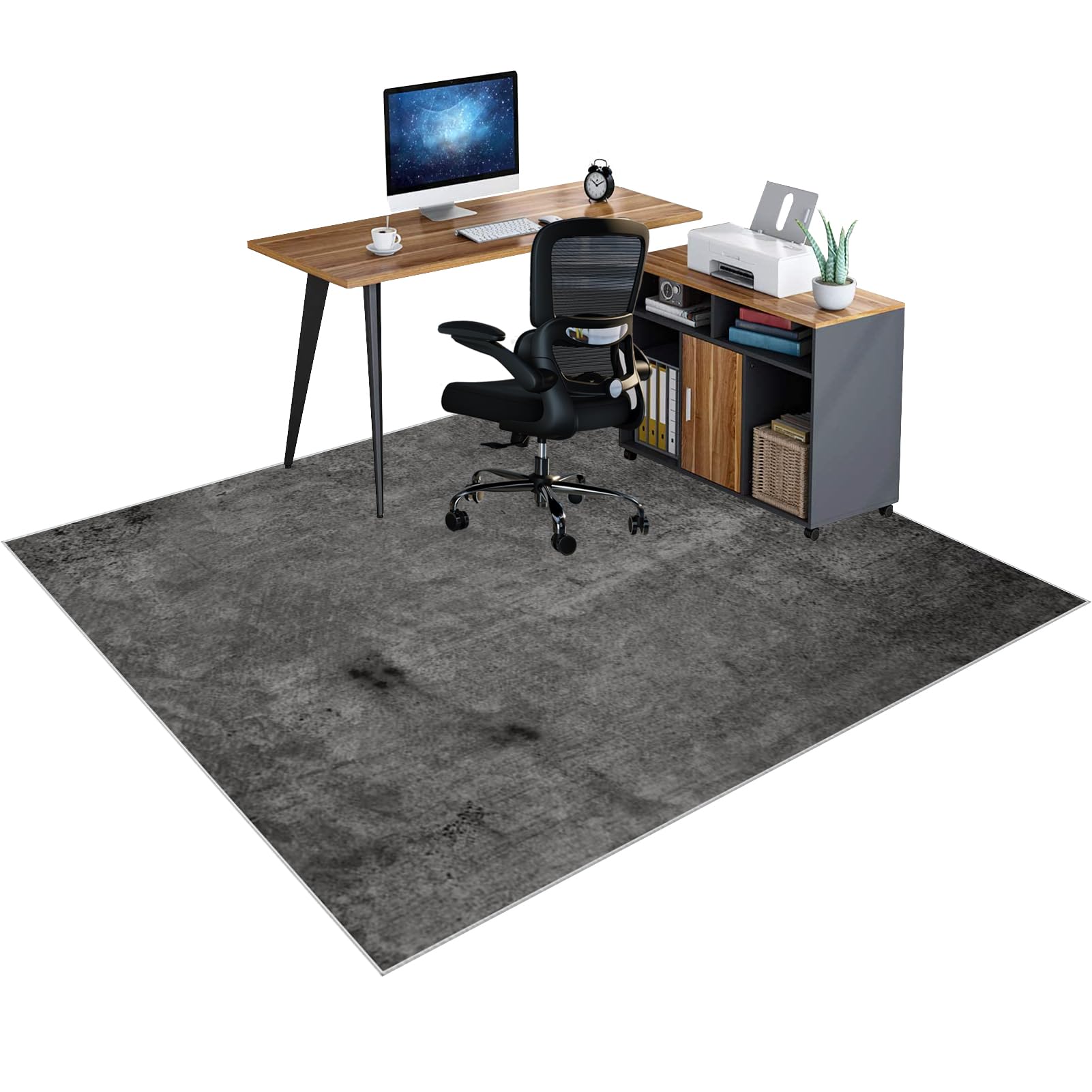 Alfombrilla para Silla de Oficina, Protector Suelo Silla Ruedas, Alfombra Silla Gaming, Alfombrilla de Protección para Suelos Duros, Alfombrilla para Protección de Suelo de hogar 120 x 150 cm