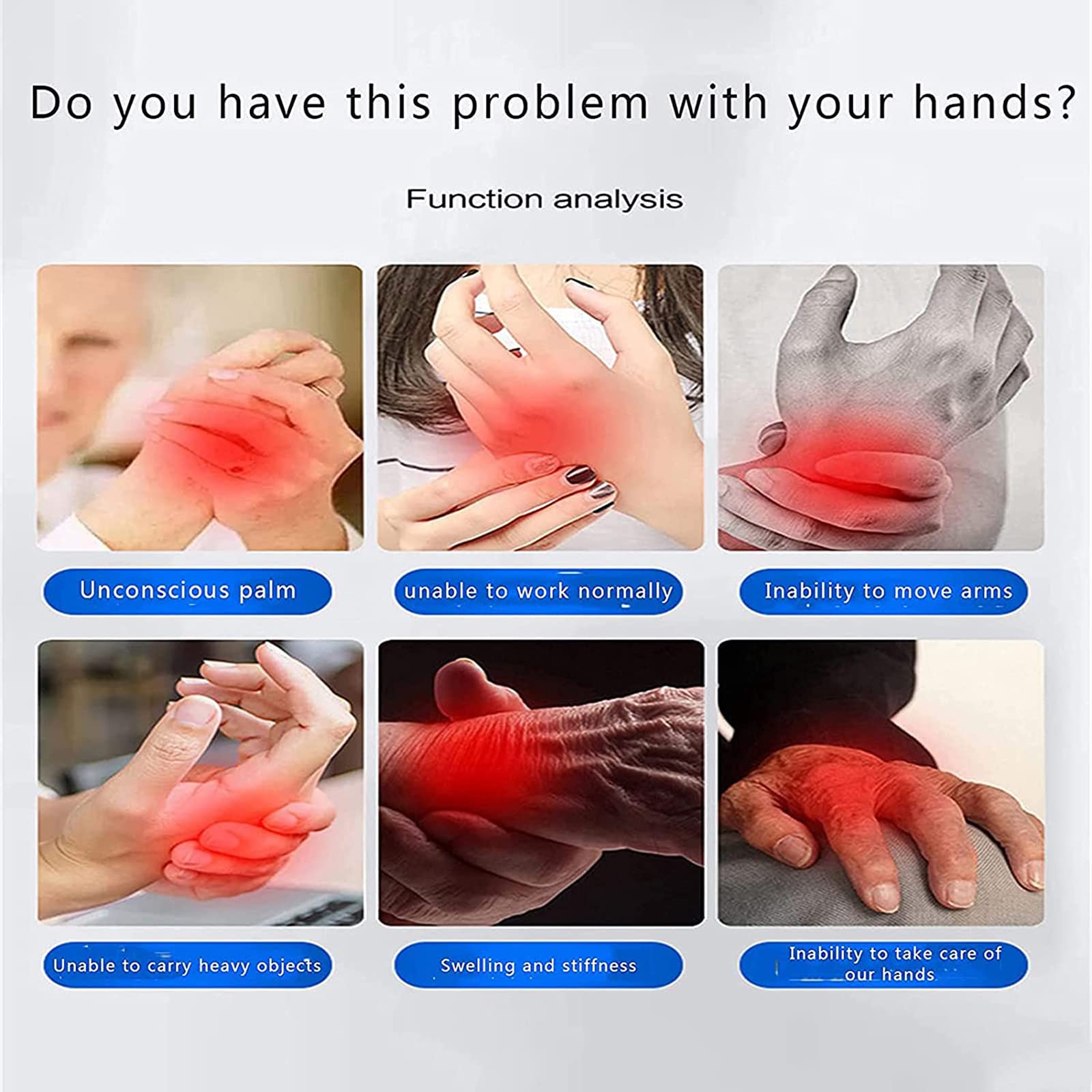 Rękawice rehabilitacyjne Hemiplegia Finger Trainer Stroke Szyna ręczna Pomocniczy sprzęt do treningu, trening rehabilitacji nadgarstka palców dla pacjentów z Mi (lewy L)