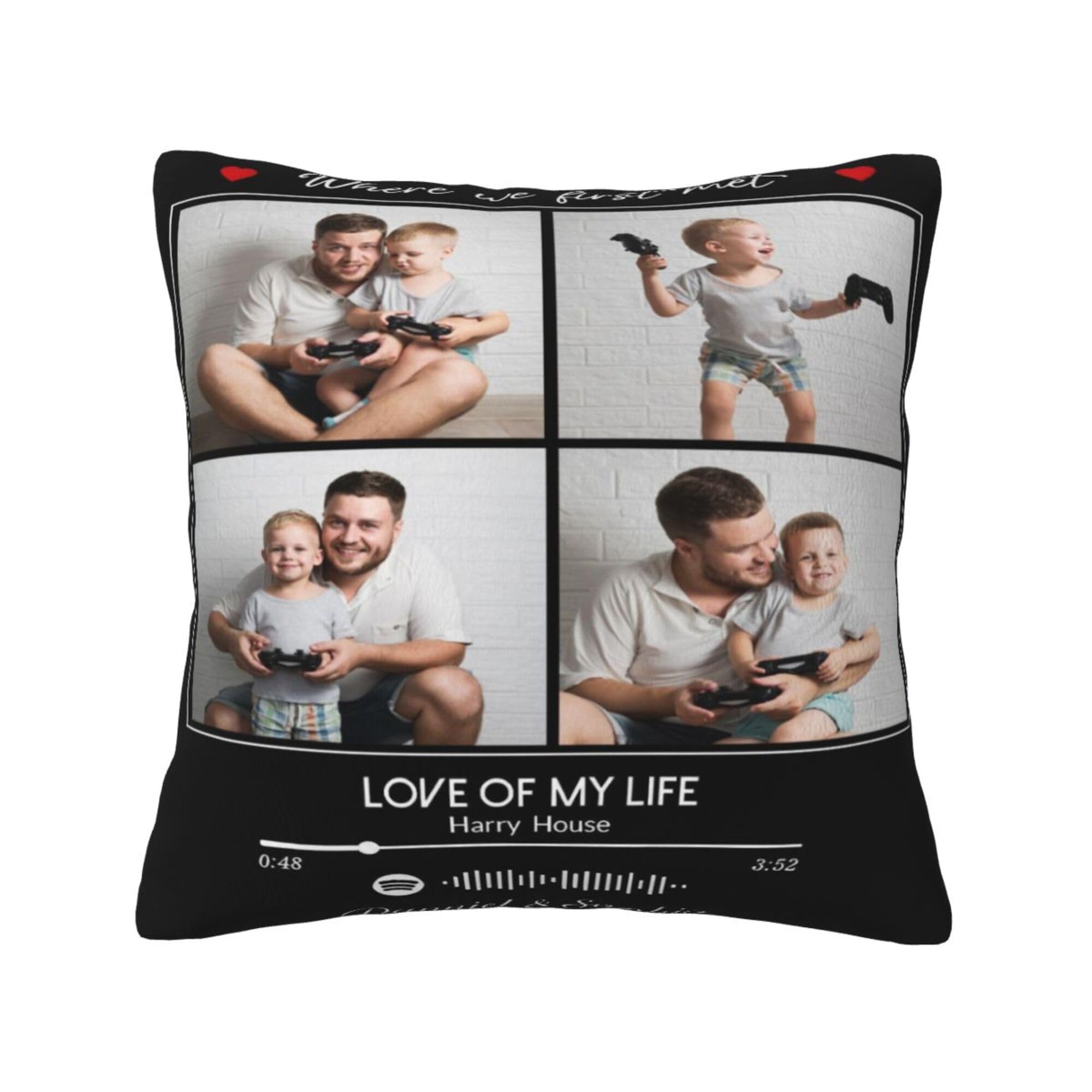 NGGBBDYGB Personalized Pillows For Home Custom Pillow Case 18x18 Pillow Covers With Photo Decor