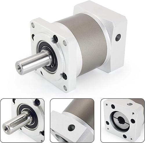 Miniatura 10 de CNCTOPBAOS Nema23 Motor paso a paso Caja de engranajes planetaria 7 Reductor de velocidad de arco mínimo Relación reductor de engranajes 51 para eje