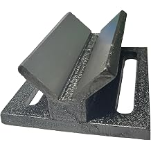MachEl Cast Iron V Block Jig Fixture for Center Drilling on Round Work-pieces - 2" Capacity