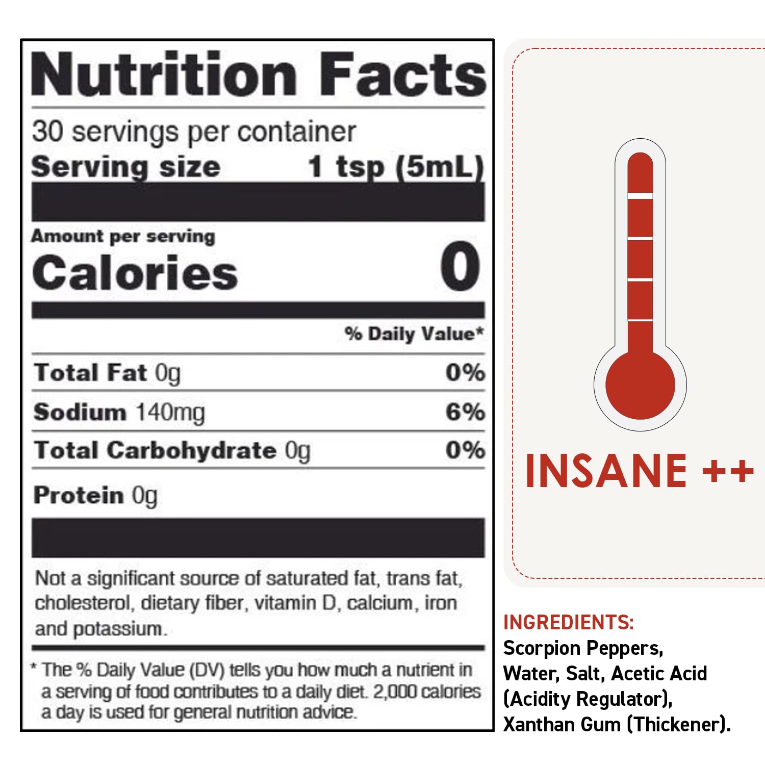 Dave's Gourmet Scorpion Pepper Hot Sauce - Extract-Free Insanely Hot Flavor - Hot Sauce for Burgers, Stews, Tacos, Pizza & More - Spicy Gluten-Free, Low Fat and Sodium - 5oz (Pack of 2)