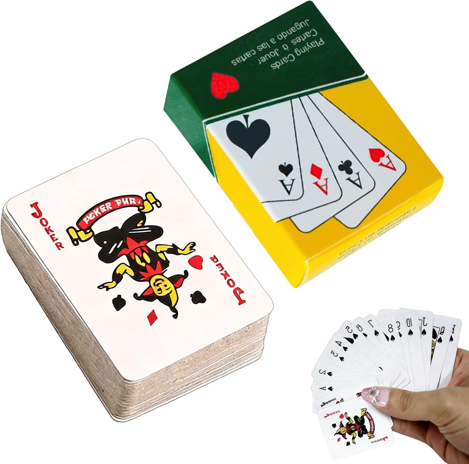 Mini Playing Cards for Kids,Portable Tabletop Game - Outdoor Board Game | for Magicians Players Collectors Teens Adults on Travel Camping at Bars Clubs Themed Events Activities