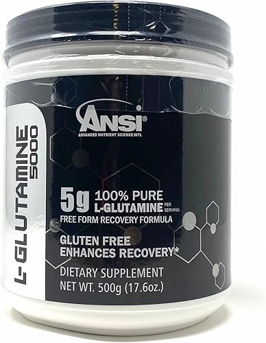 ANSI - L-Glutamine 5000 - Free Form Recovery Formula - Enhanced Recovery (400 Gram)