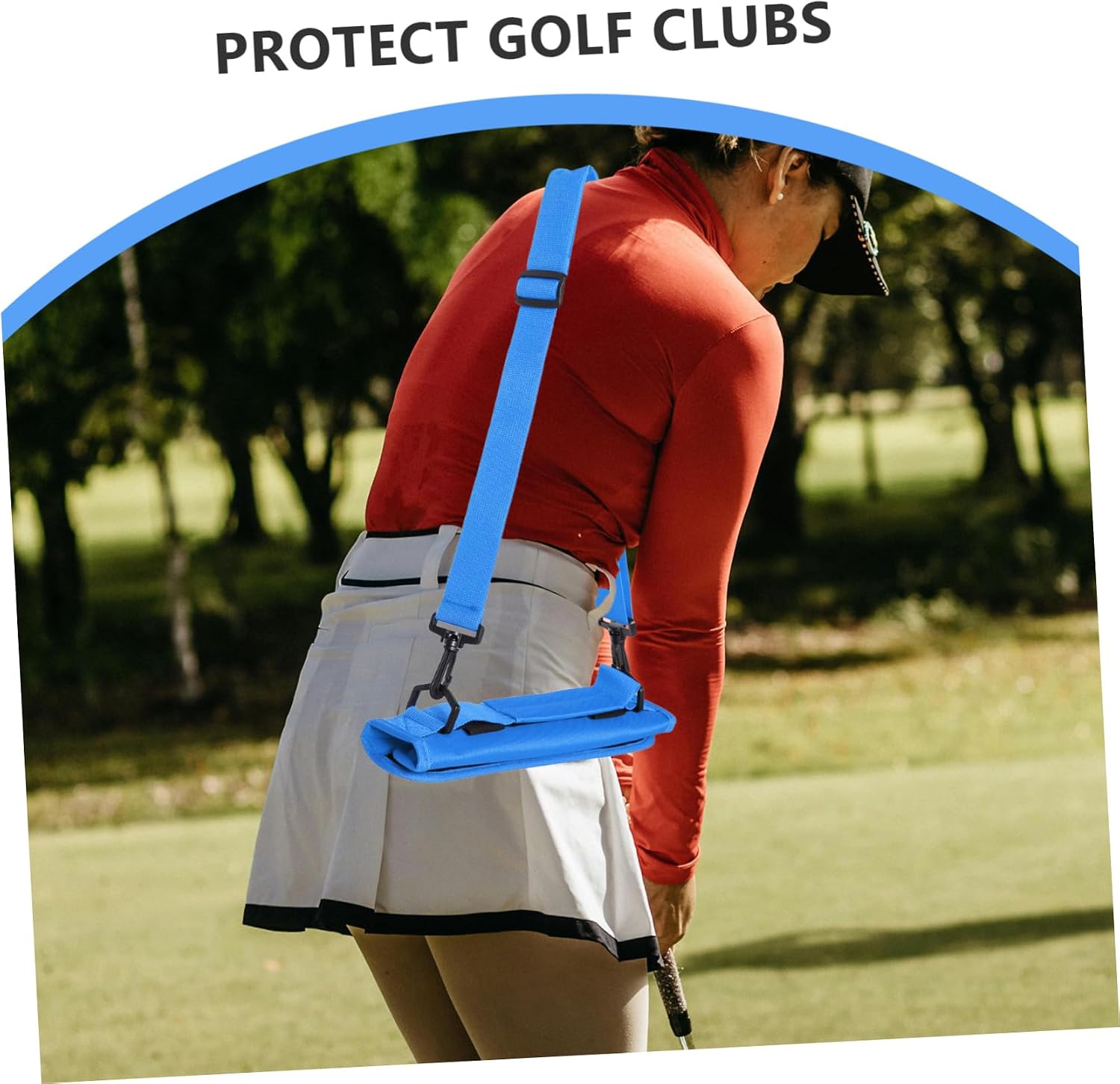 1pcs Golf Carry Bag Shoulder Strap High-Durability Clubs Holder for Travel and Practice Mini Golf Sunday Bag for Men and Women
