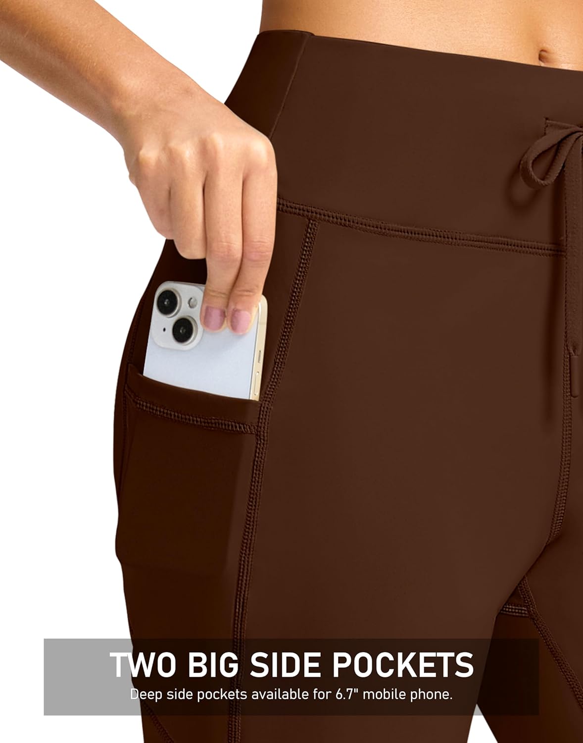 G Gradual Yoga Capri Pants for Women with Pockets High Waist Capris Leggings Tummy Control Straight Workout Summer Crop Pants - Image 4