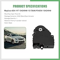Vista 2 de SCITOO Actuador de puerta de mezcla de calentador HVAC para Buick para Rendezvous 2002-2007, para Chevy para Venture 2001-2005, para Oldsmobile
