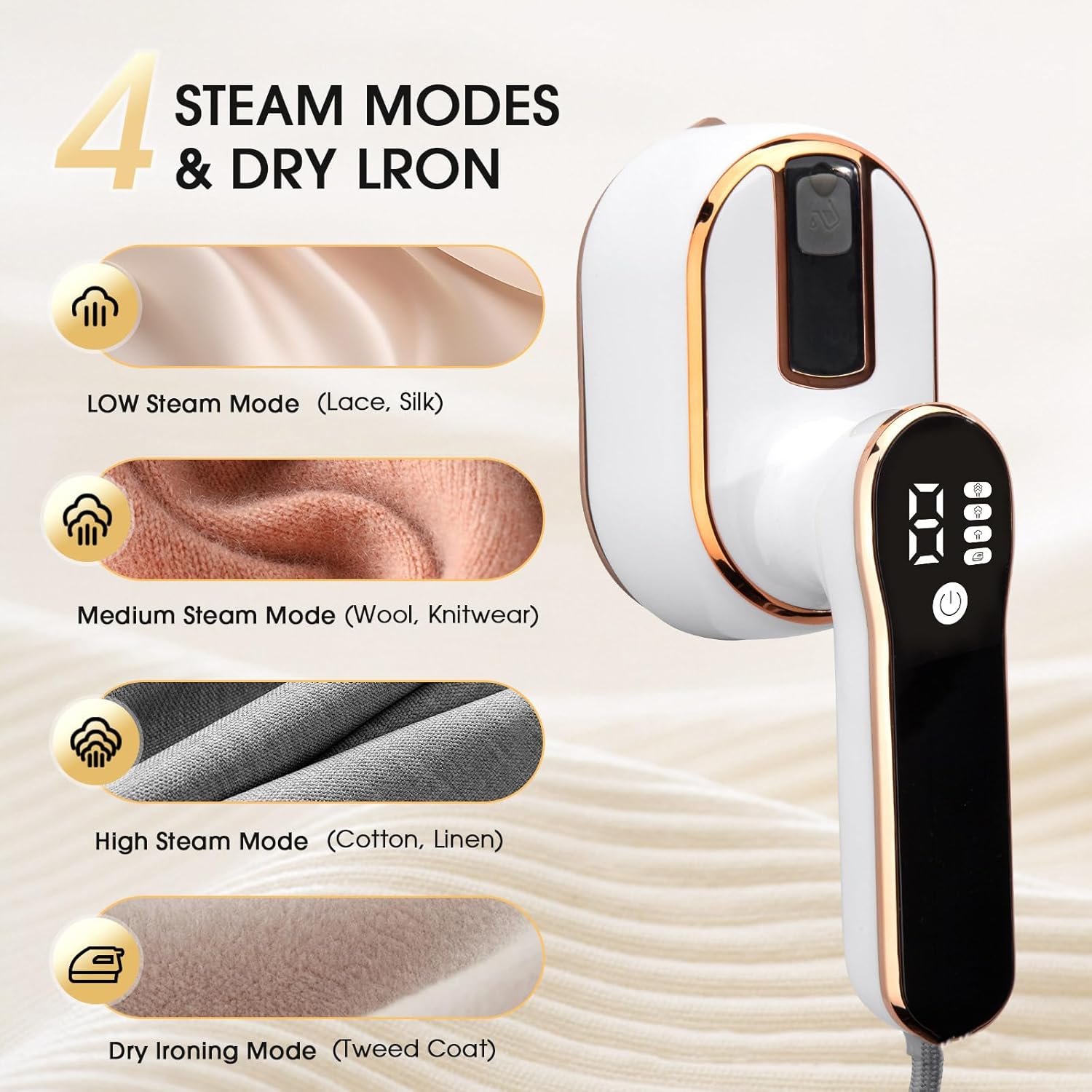 Portable Steamer Steam Clothes Iron Handheld Portable Home Travelling For Clothes Ironing Wet Dry Hot Ironing Machine Mini Steam Garment Steamer for Home Travel Business