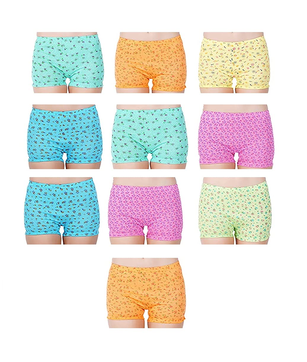 pride apparel 100% Cotton Ladies Printed Bloomer Panty Brief Boy Shorts Innerwear Pack of 10 Units-picture-41