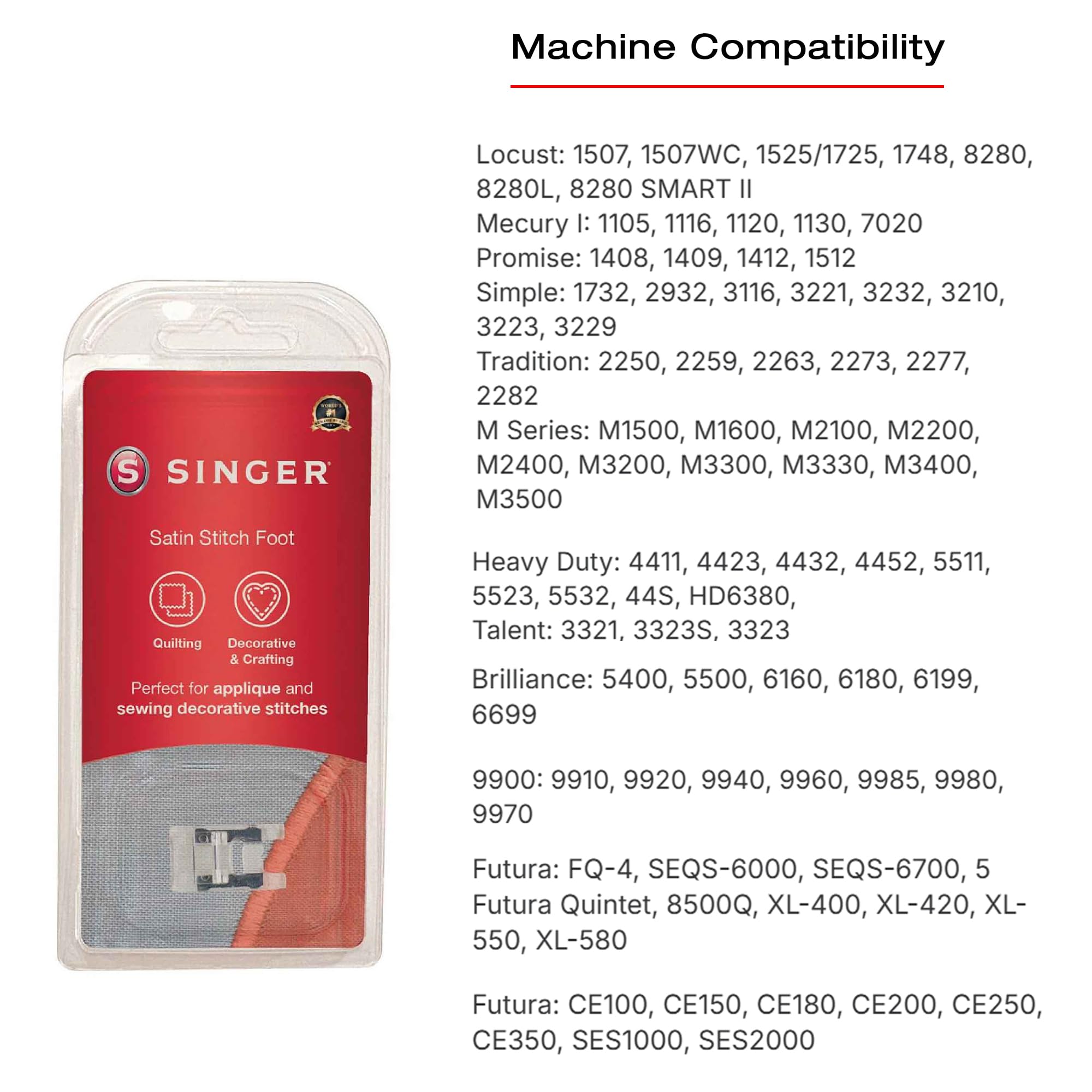 Amazon.co.jp : SINGERサテンステッチ押え足 | 滑らかなステッチのため
