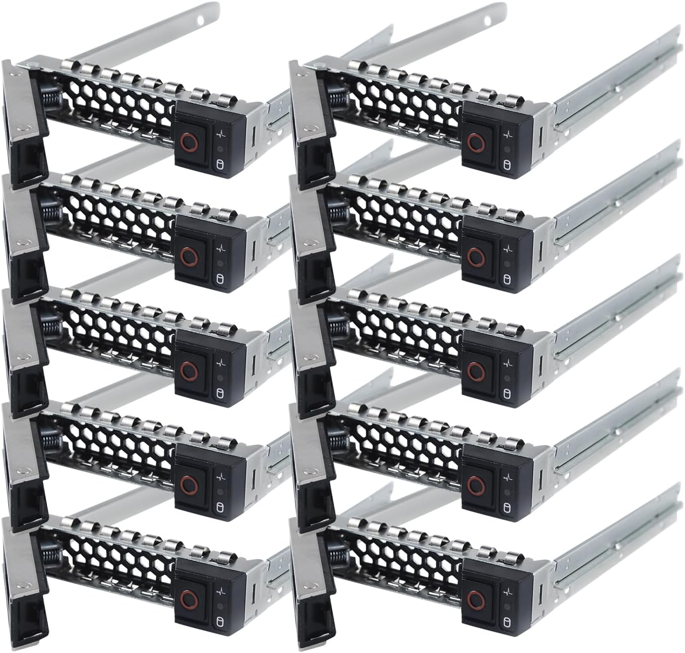 Hard Drive Bracket DXD9H 0DXD9H SSD Bracket 2.5 Hard Drive Tray Caddy Compatible with Dell PowerEdge R760 R7615 R7625 R660 R6615 R750 R650 R550 R450 R7415 R7425 R740 R640 R440 R340, 10 Pack