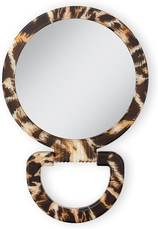 Espelho de mão Zadro com alça, Lighter Leopard
