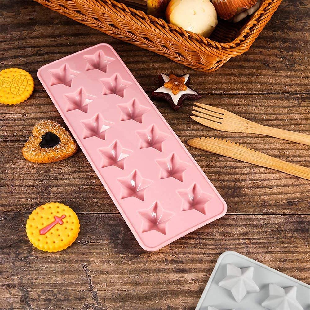 Magic Stars Candy Mold, 2 Pack Snoep Siliconen Mold, Siliconen Chocoladevormen, Cake Wax Melt Zeep for Sweets Cake Magic Stars Candy Mold, 2 Pack Snoep Siliconen Mold, Siliconen Chocoladevormen, Cake Wax Melt Zeep for Sweets Cake