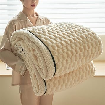 Weighted blanket,weighted blankets adult Large Fleece Blanket Throws for adults Sofas Soft Warm Throw Over Sofa Bed Blanket(Light green,150 * 200cm)