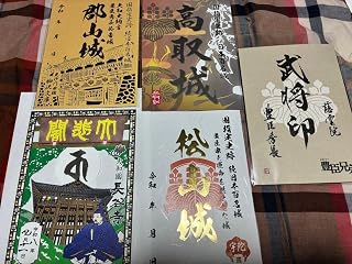 奈良県 御城印 周遊企画セット武将印付き