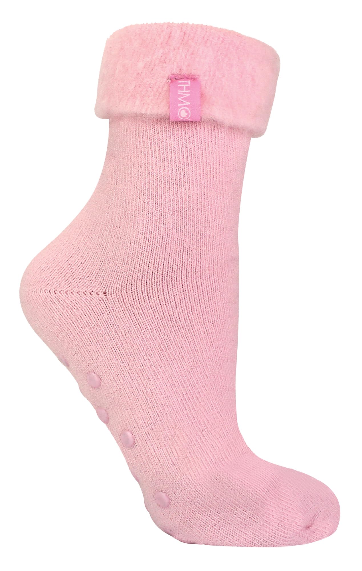 THMO Women's Slipper Socks - Size 4-8 - Pink